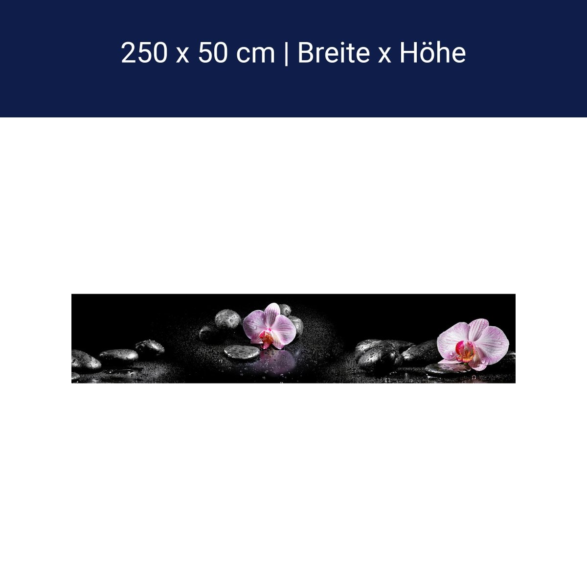 Panorama-Fototapete Orchidee, Wellness M0003 Panorama-Fototapete Orchidee, Wellness M0003