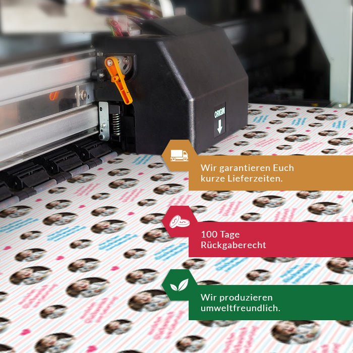 Geschenkpapier personalisiert Geschenkpapier Streifen Baby - Bild 7 Geschenkpapier personalisiert Geschenkpapier Streifen Baby - Bild 7