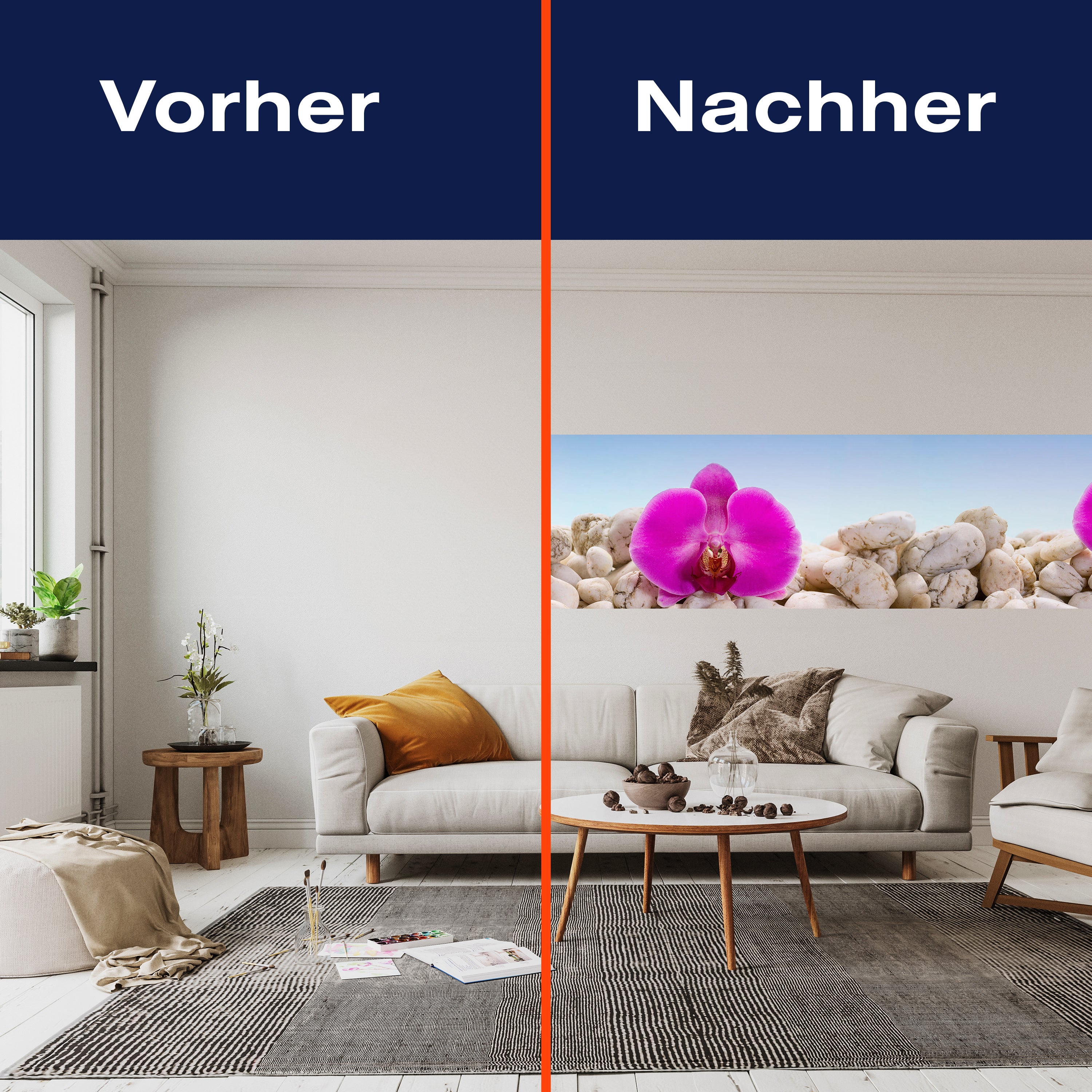 Panorama-Fototapete Orchidee, Wellness, Steine M0006 - Bild 3 Panorama-Fototapete Orchidee, Wellness, Steine M0006 - Bild 3