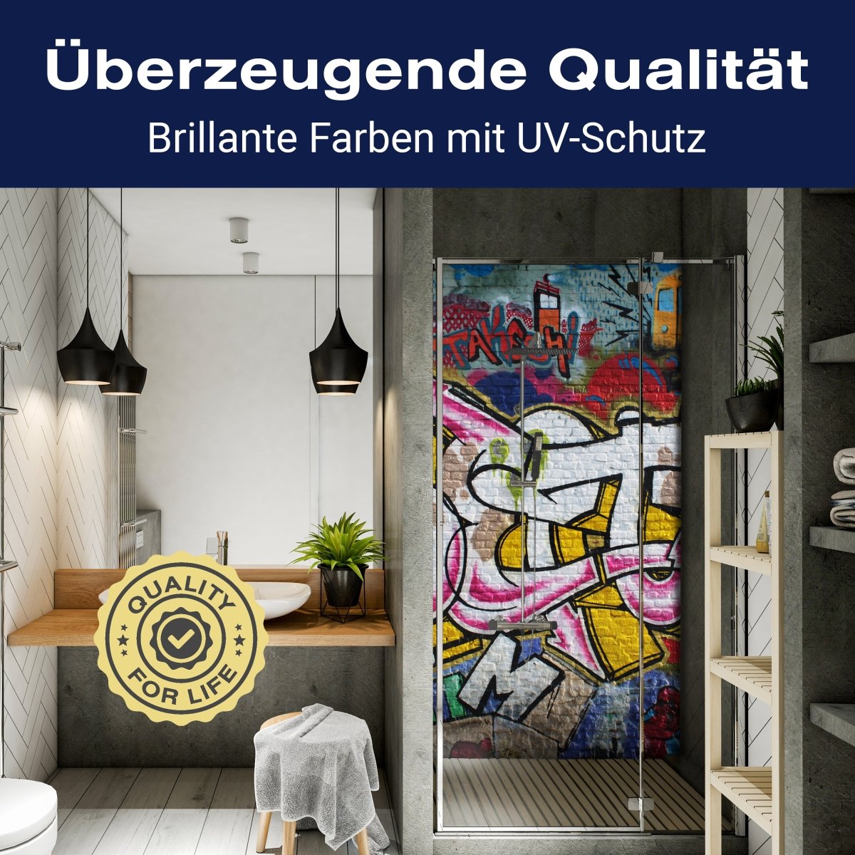 Duschwand Graffiti Poet M0007 entdecken - Bild 2 Duschwand Graffiti Poet M0007 entdecken - Bild 2