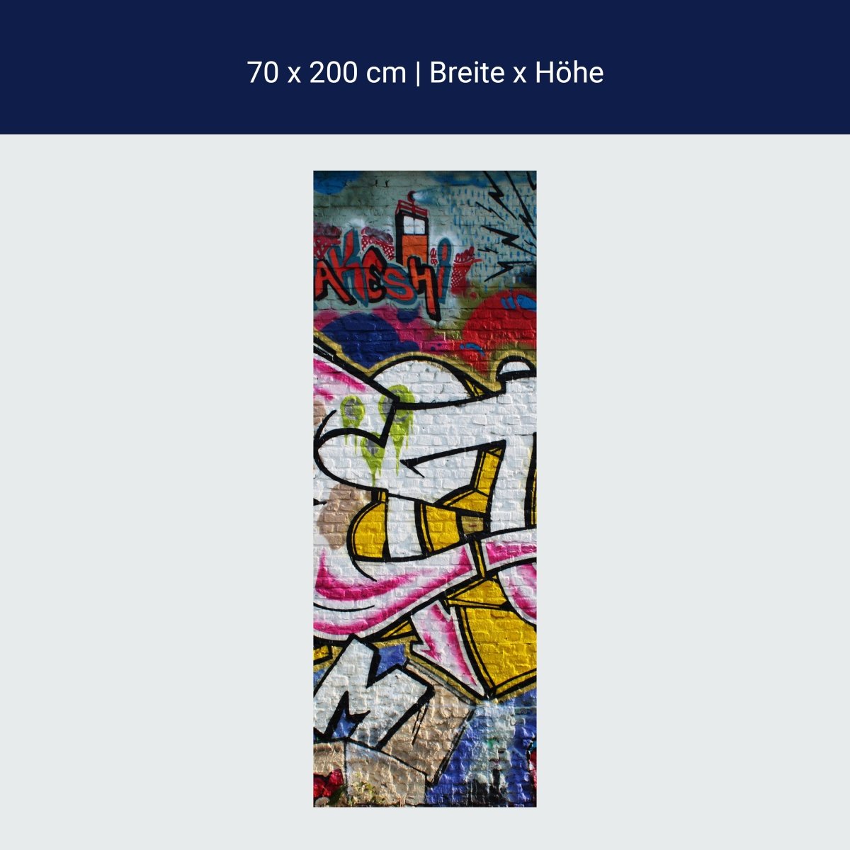 Duschwand Graffiti Poet M0007 Duschwand Graffiti Poet M0007