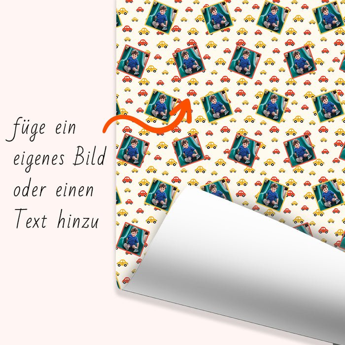 Geschenkpapier personalisiert Geschenkpapier Autos Baby - Bild 6 Geschenkpapier personalisiert Geschenkpapier Autos Baby - Bild 6