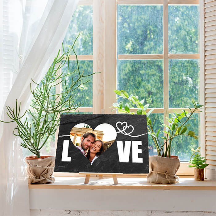 Schieferplatte mit Staffelei LOVE M0008 - Bild 5 Schieferplatte mit Staffelei LOVE M0008 - Bild 5