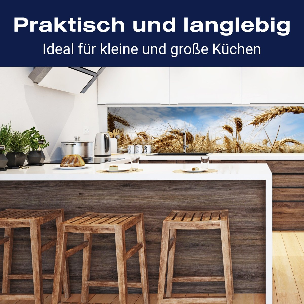 Küchenrückwand Kornfeld M0009 entdecken - Bild 3 Küchenrückwand Kornfeld M0009 entdecken - Bild 3