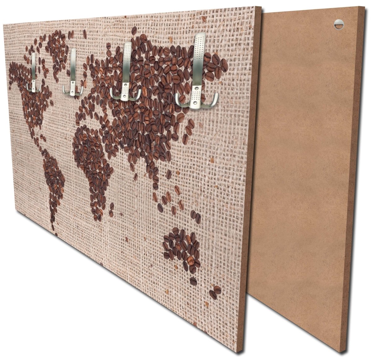 Garderobe Weltkarte Kaffee M0012 Garderobe Weltkarte Kaffee M0012