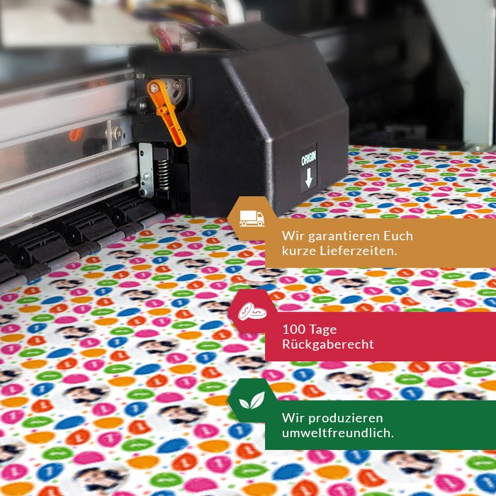 Geschenkpapier personalisiert Geschenkpapier Luftballons Baby - Bild 7 Geschenkpapier personalisiert Geschenkpapier Luftballons Baby - Bild 7