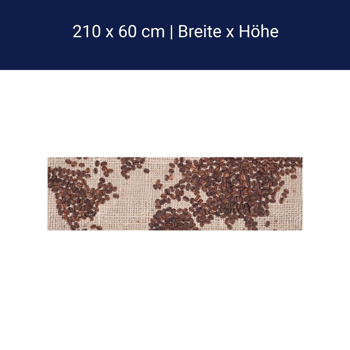 Küchenrückwand Weltkarte Kaffee M0012 Küchenrückwand Weltkarte Kaffee M0012