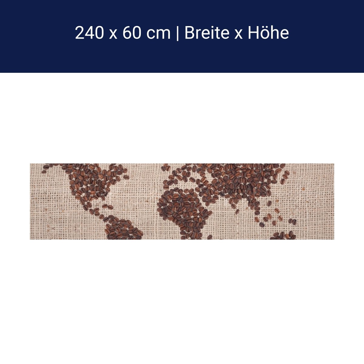 Küchenrückwand Weltkarte Kaffee M0012 Küchenrückwand Weltkarte Kaffee M0012