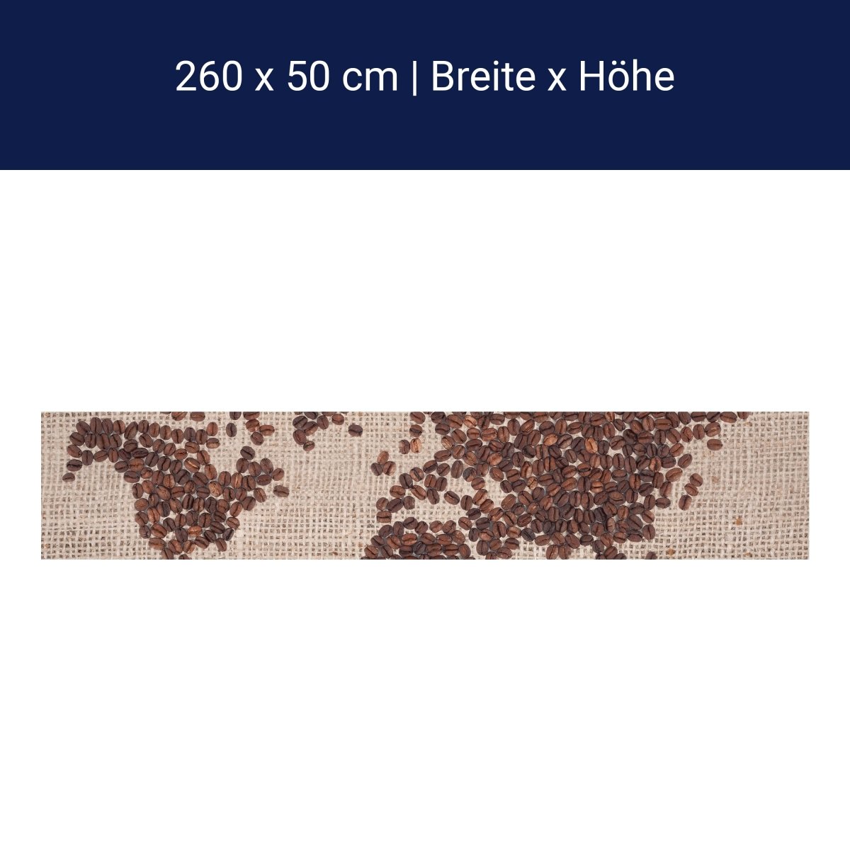 Küchenrückwand Weltkarte Kaffee M0012 Küchenrückwand Weltkarte Kaffee M0012