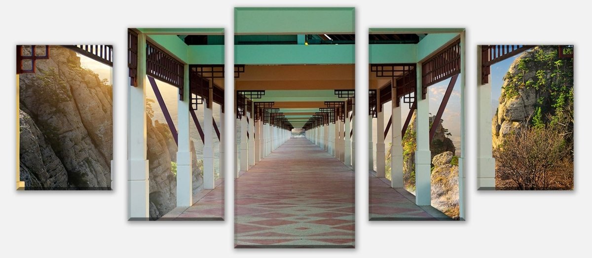 Leinwandbild Mehrteiler Brücke in den Bergen M0013 entdecken - Bild 1 Leinwandbild Mehrteiler Brücke in den Bergen M0013 entdecken - Bild 1