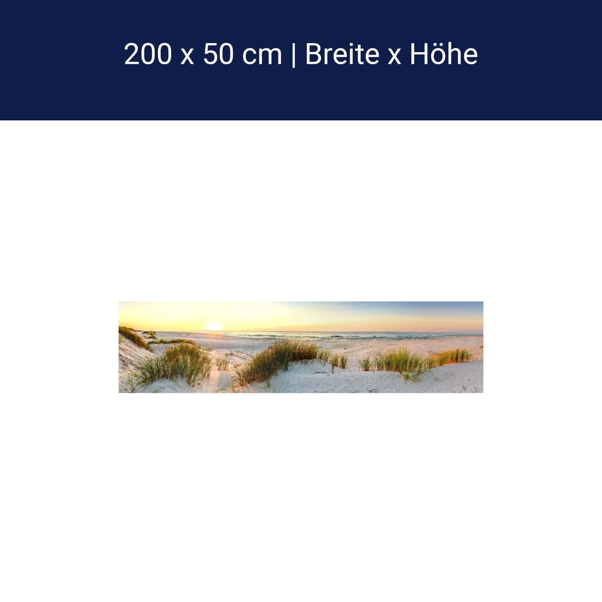 Panorama-Fototapete Meerblick, Strand, Dünen M0013 Panorama-Fototapete Meerblick, Strand, Dünen M0013