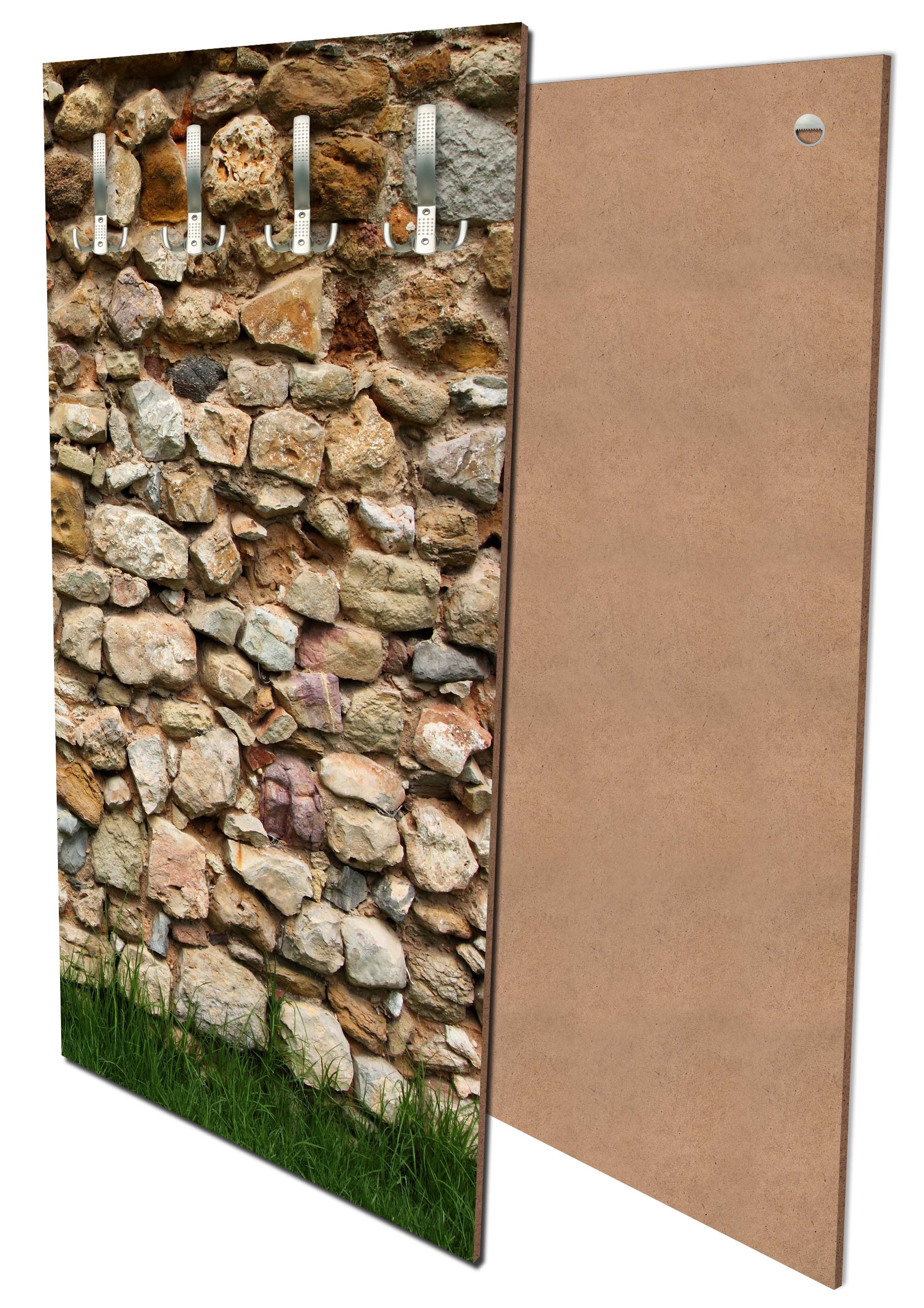 Garderobe Steinmauer mit Gras M0015 entdecken - Bild 1 Garderobe Steinmauer mit Gras M0015 entdecken - Bild 1