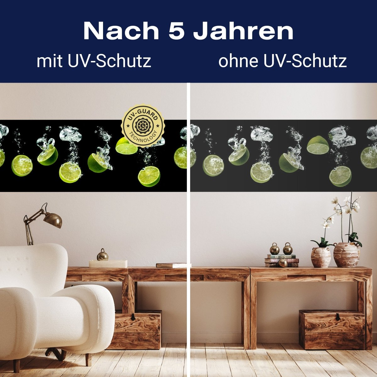 Panorama-Fototapete Obst im Wasser, Luftblasen M0016 - Bild 9 Panorama-Fototapete Obst im Wasser, Luftblasen M0016 - Bild 9