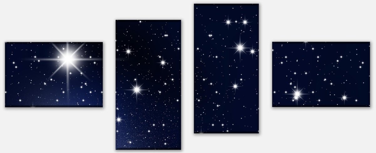 Leinwandbild Mehrteiler Sternenhimmel M0019 Leinwandbild Mehrteiler Sternenhimmel M0019