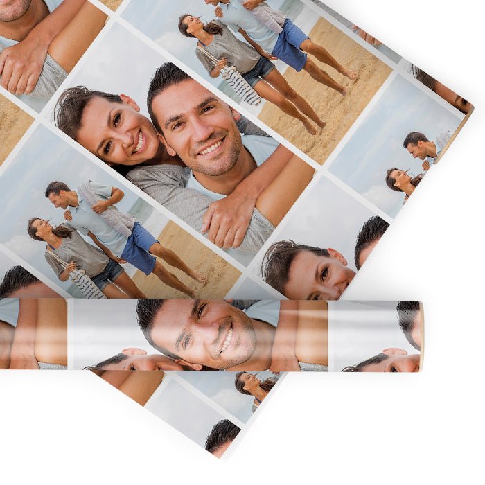 Geschenkpapier personalisiert Geschenkpapier Collage 2 Fotos Rechteck - Bild 1 Geschenkpapier personalisiert Geschenkpapier Collage 2 Fotos Rechteck - Bild 1