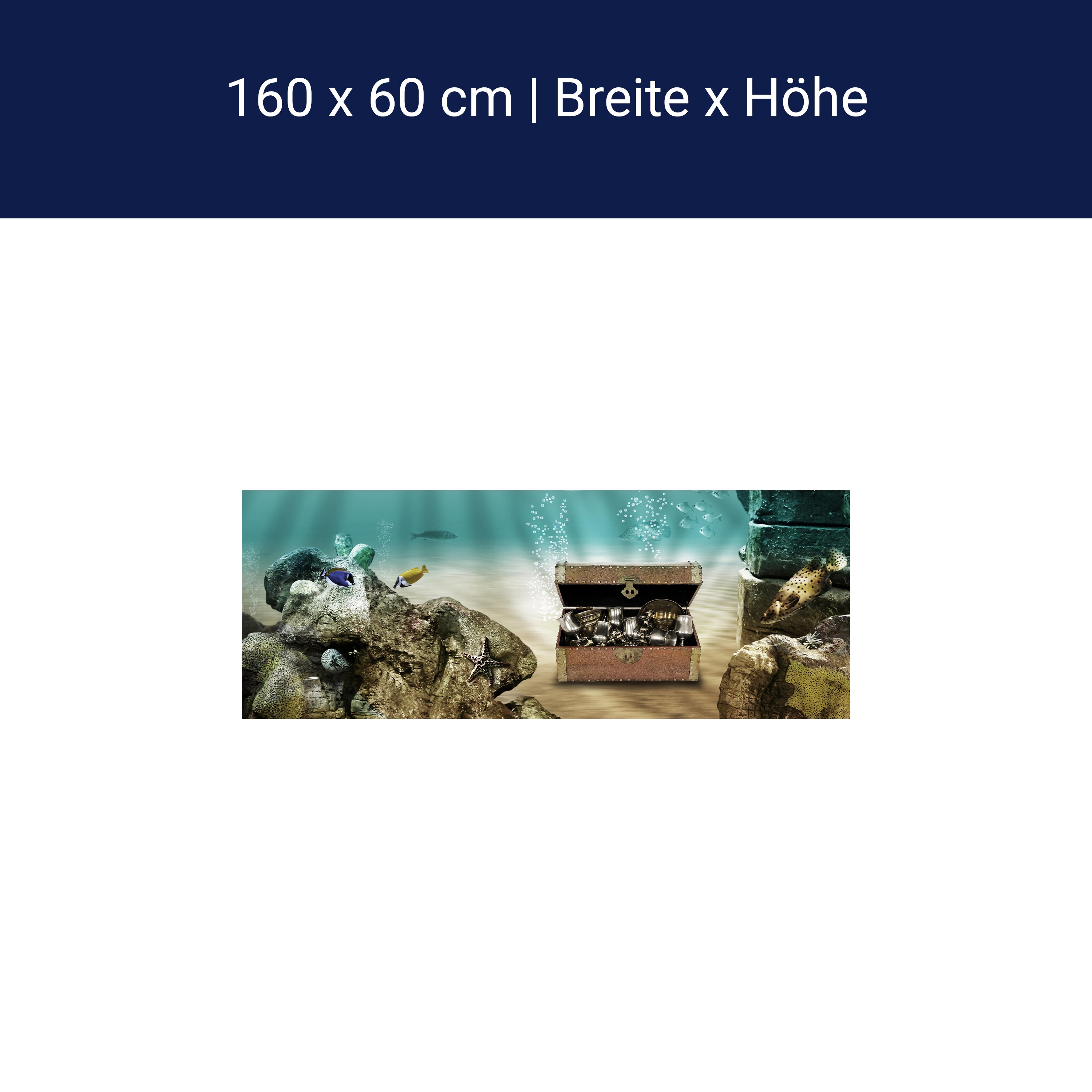 Küchenrückwand Unterwasserschatz M0020 Küchenrückwand Unterwasserschatz M0020