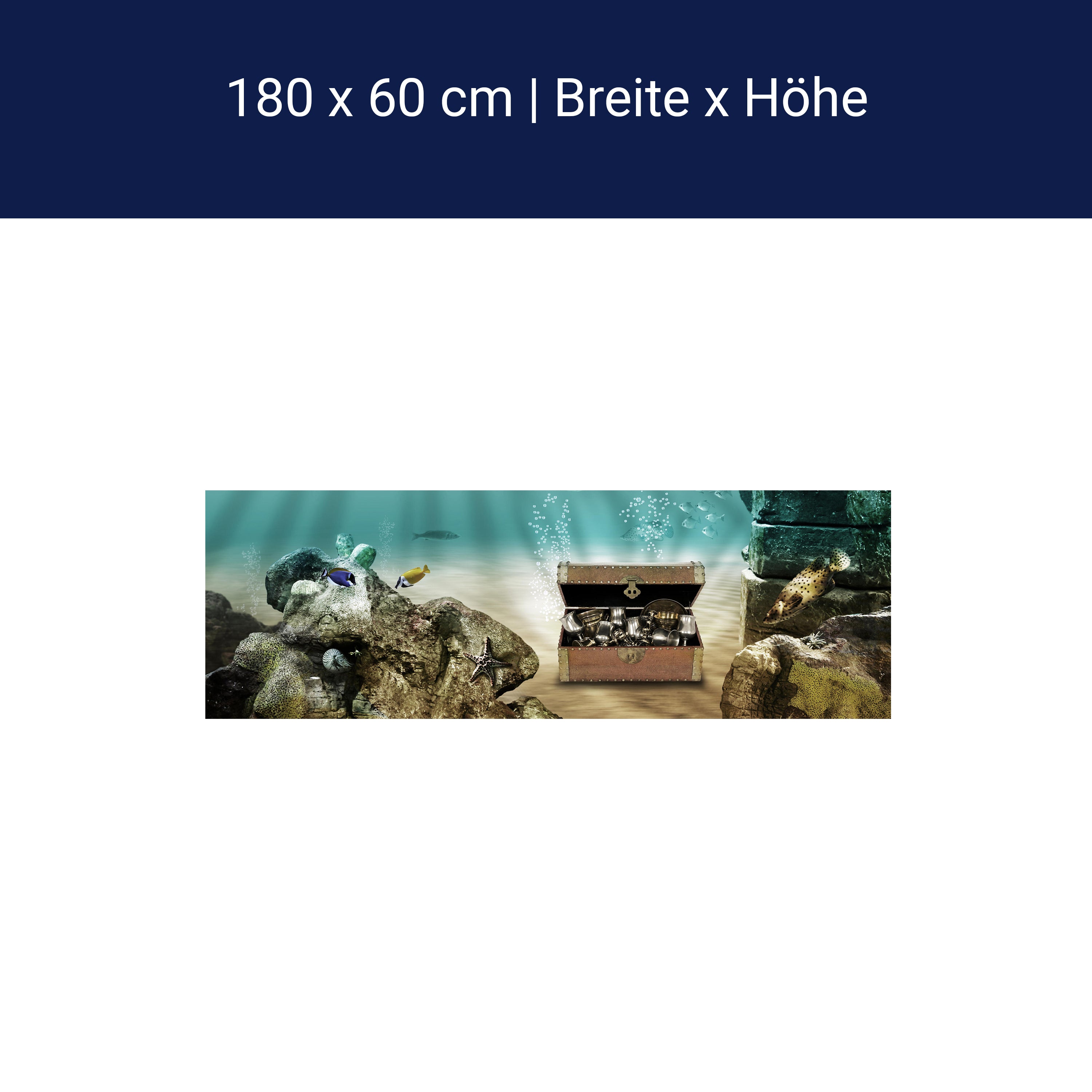 Küchenrückwand Unterwasserschatz M0020 Küchenrückwand Unterwasserschatz M0020