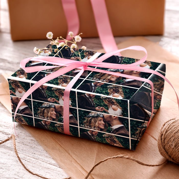 Geschenkpapier personalisiert Geschenkpapier Collage 2 Fotos Rechteck - Bild 3 Geschenkpapier personalisiert Geschenkpapier Collage 2 Fotos Rechteck - Bild 3