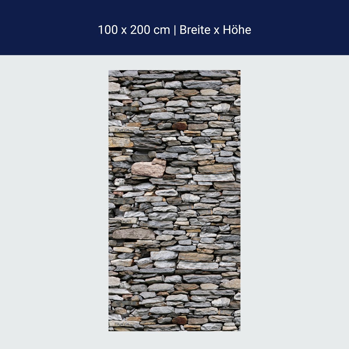 Duschwand Steinmauer Grau M0022 Duschwand Steinmauer Grau M0022