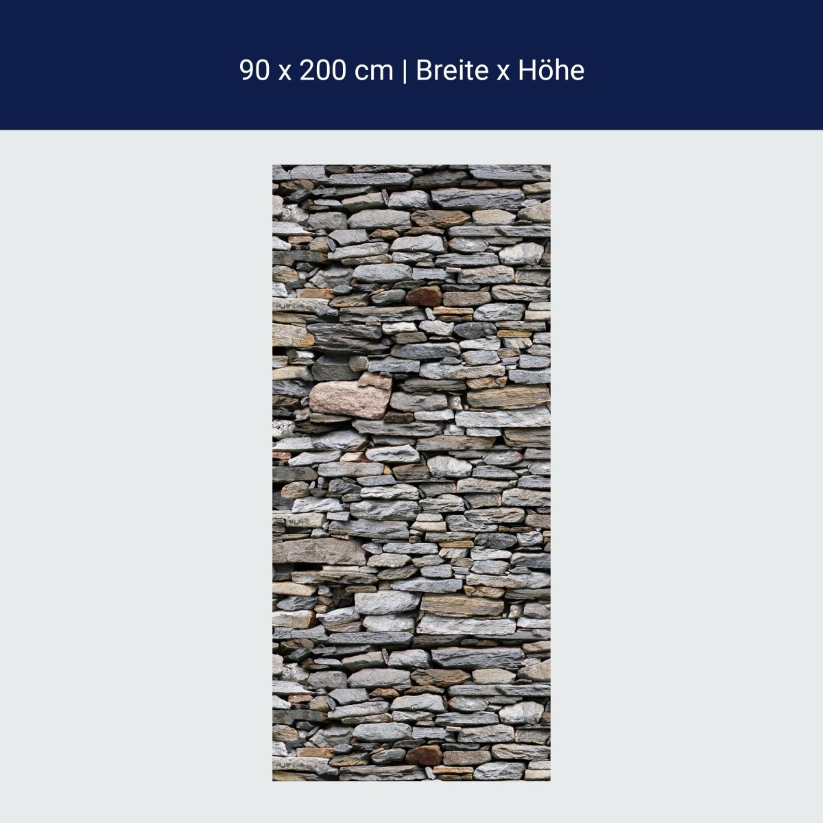 Duschwand Steinmauer Grau M0022 Duschwand Steinmauer Grau M0022