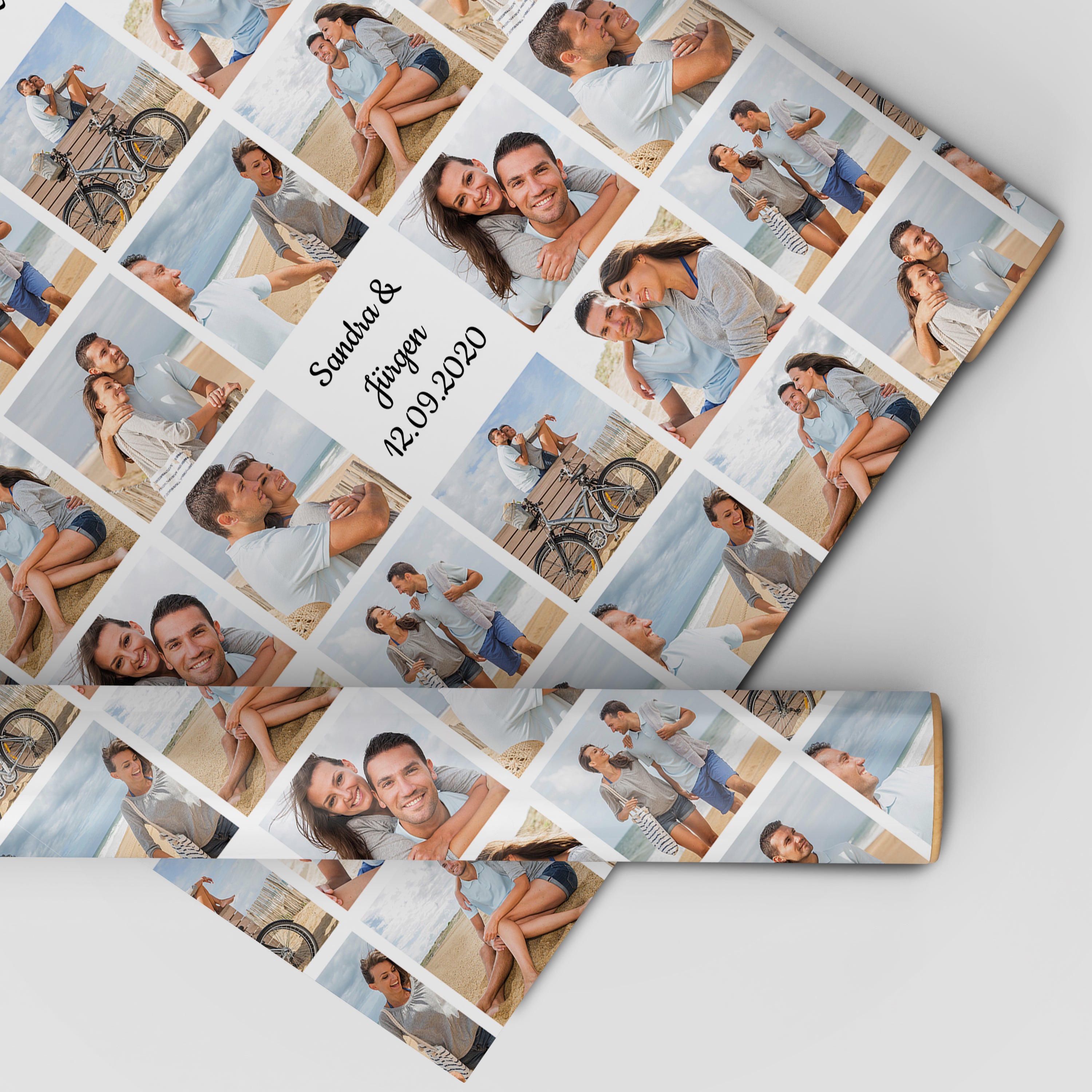 Geschenkpapier personalisiert Geschenkpapier Collage 9 Fotos Quadrat - Bild 1 Geschenkpapier personalisiert Geschenkpapier Collage 9 Fotos Quadrat - Bild 1