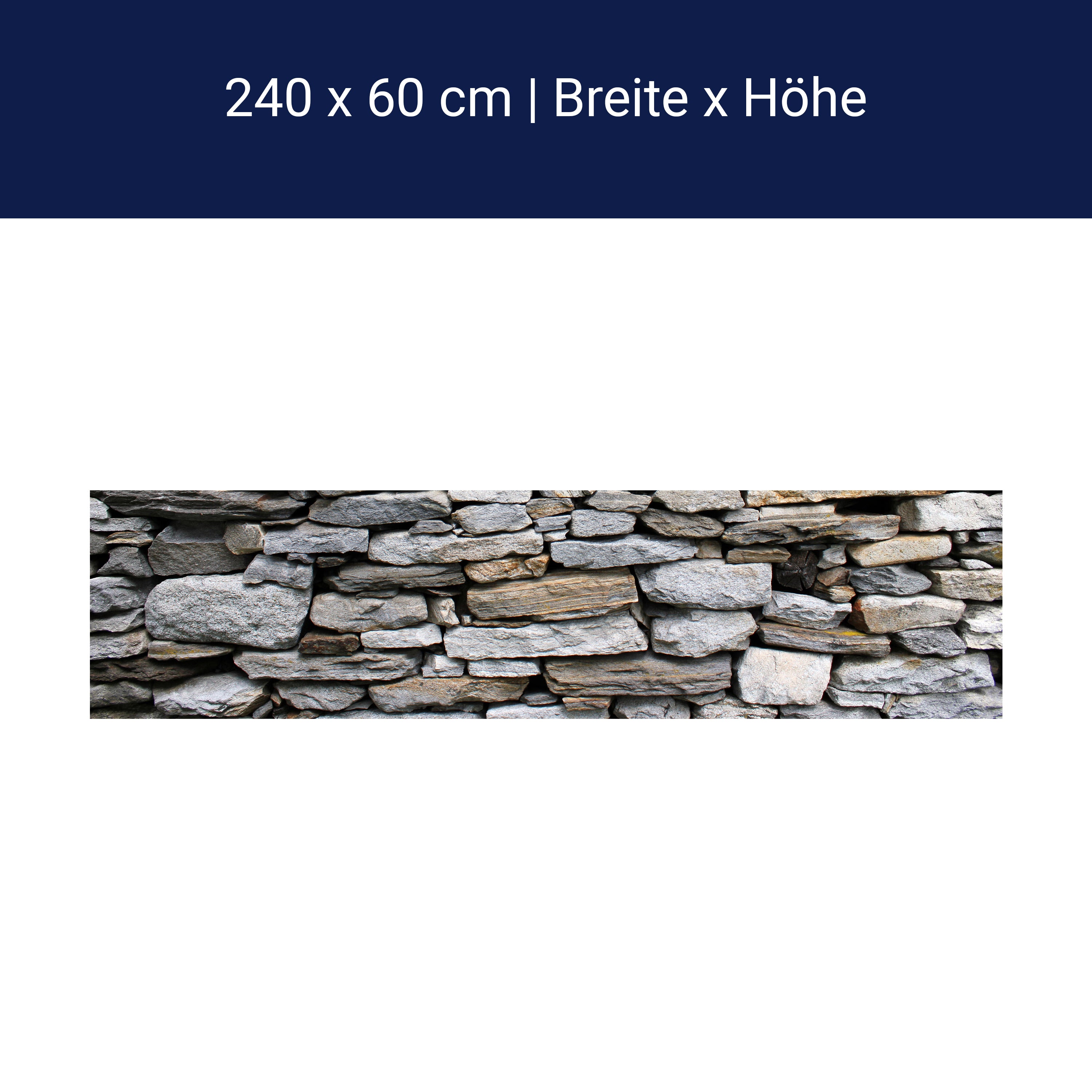 Küchenrückwand Steinmauer Grau M0022 Küchenrückwand Steinmauer Grau M0022