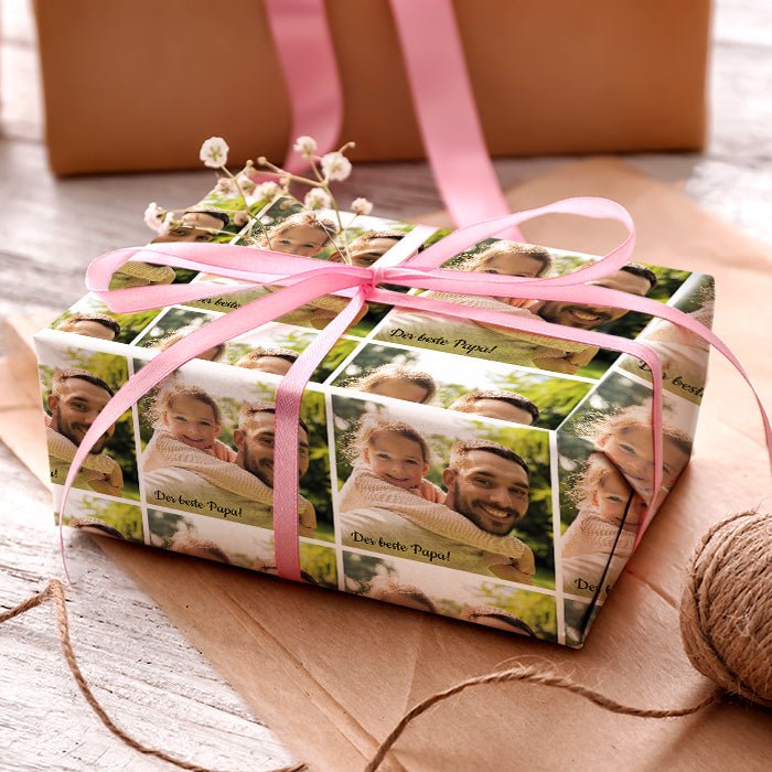 Geschenkpapier personalisiert Geschenkpapier 1 Foto Quadrat - Bild 3 Geschenkpapier personalisiert Geschenkpapier 1 Foto Quadrat - Bild 3