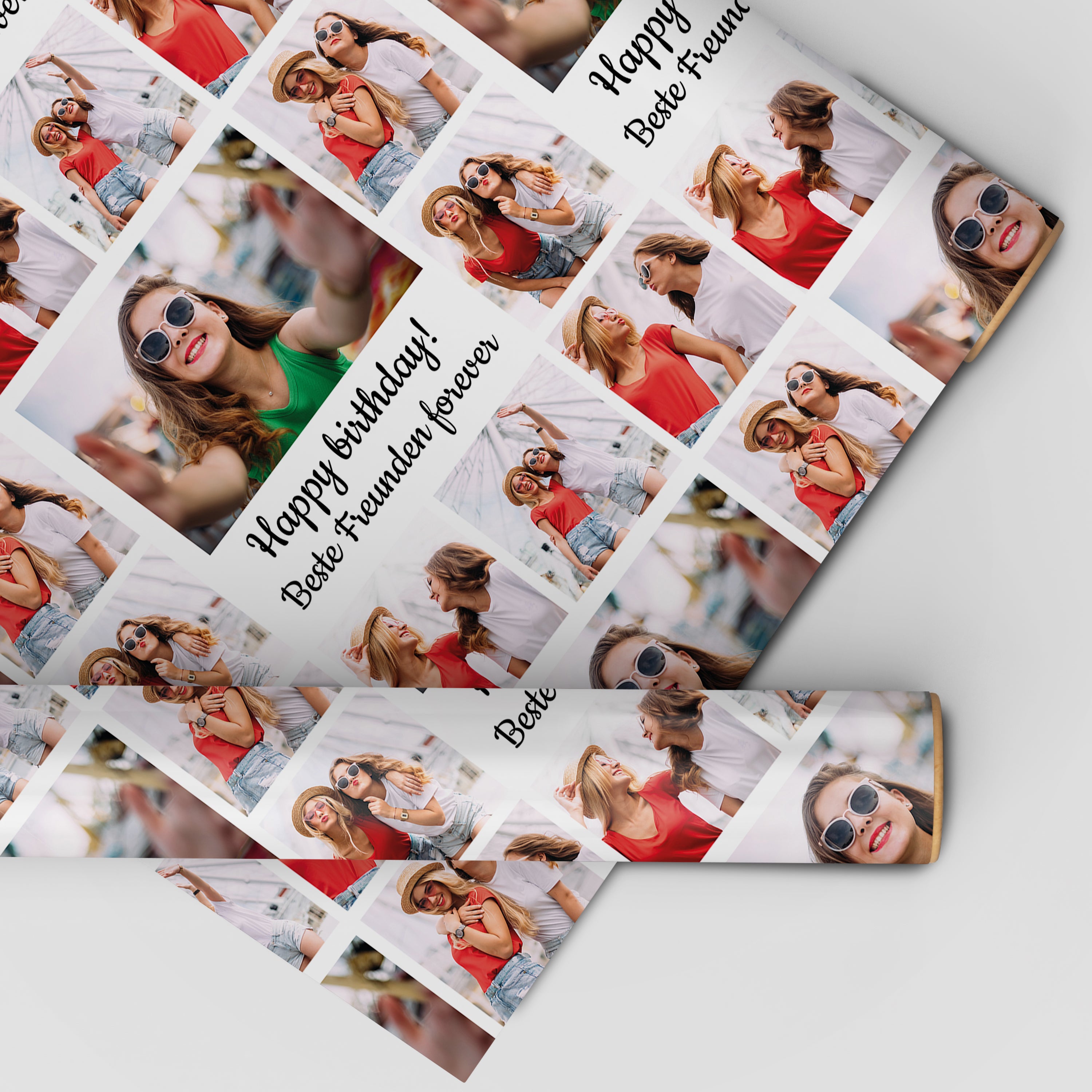 Geschenkpapier personalisiert Geschenkpapier 6 Fotos Quadrat - Bild 1 Geschenkpapier personalisiert Geschenkpapier 6 Fotos Quadrat - Bild 1