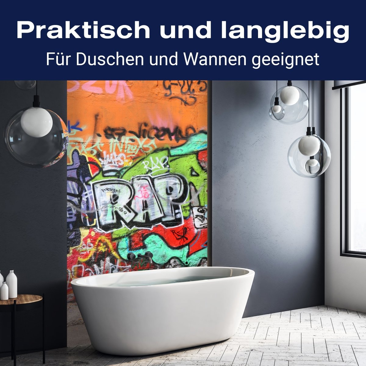 Duschwand Graffiti 1 M0025 entdecken - Bild 3 Duschwand Graffiti 1 M0025 entdecken - Bild 3