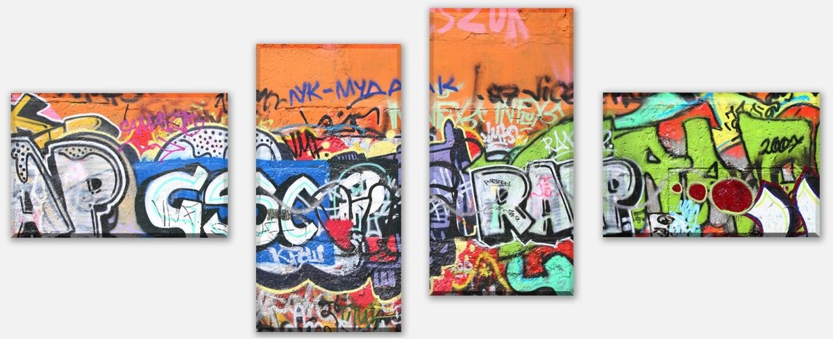 Leinwandbild Mehrteiler Graffiti 1 M0025 Leinwandbild Mehrteiler Graffiti 1 M0025