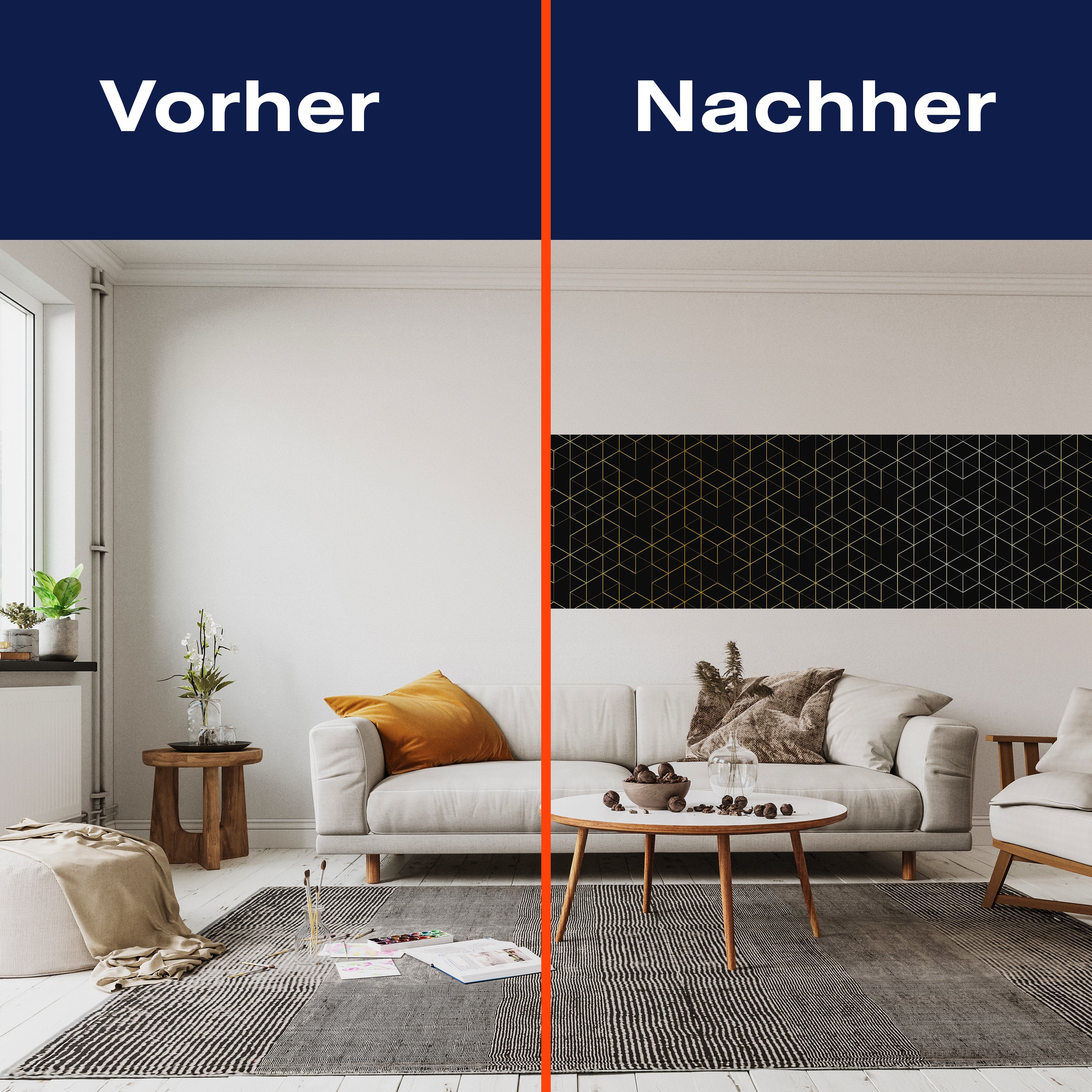 Panorama-Fototapete goldfarbenes Muster 2 M0025 - Bild 3 Panorama-Fototapete goldfarbenes Muster 2 M0025 - Bild 3