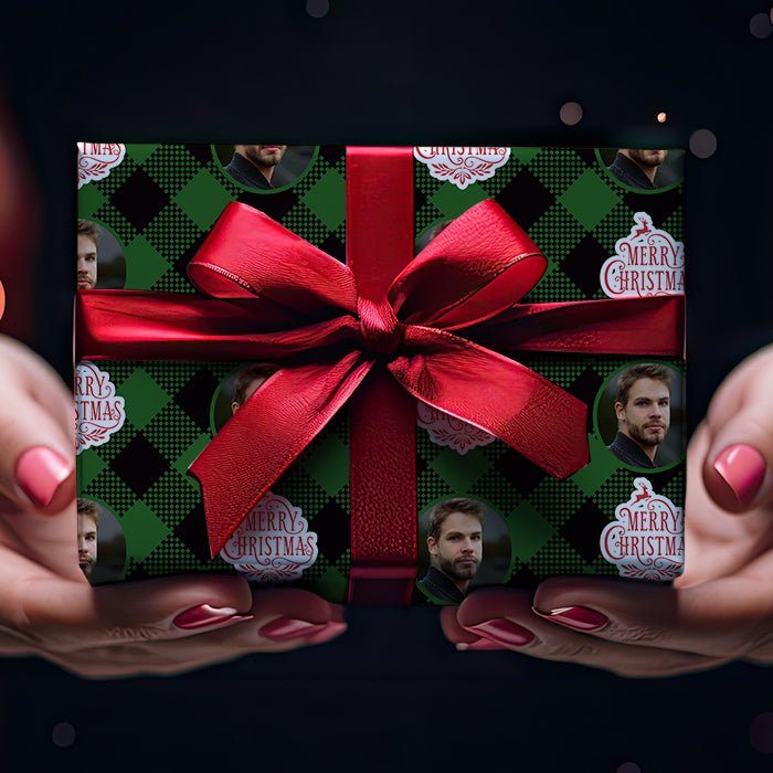 Geschenkpapier personalisiert Geschenkpapier Merry Christmas kariert M0026 - Bild 4 Geschenkpapier personalisiert Geschenkpapier Merry Christmas kariert M0026 - Bild 4