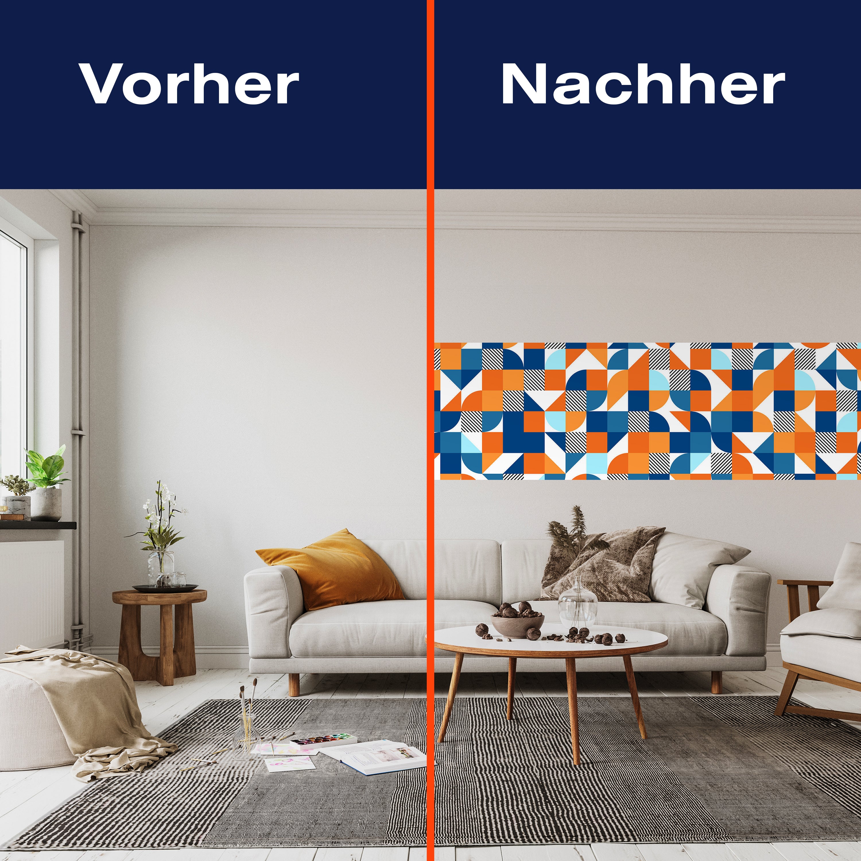 Panorama-Fototapete buntes Muster, Abstrakt M0026 - Bild 3 Panorama-Fototapete buntes Muster, Abstrakt M0026 - Bild 3