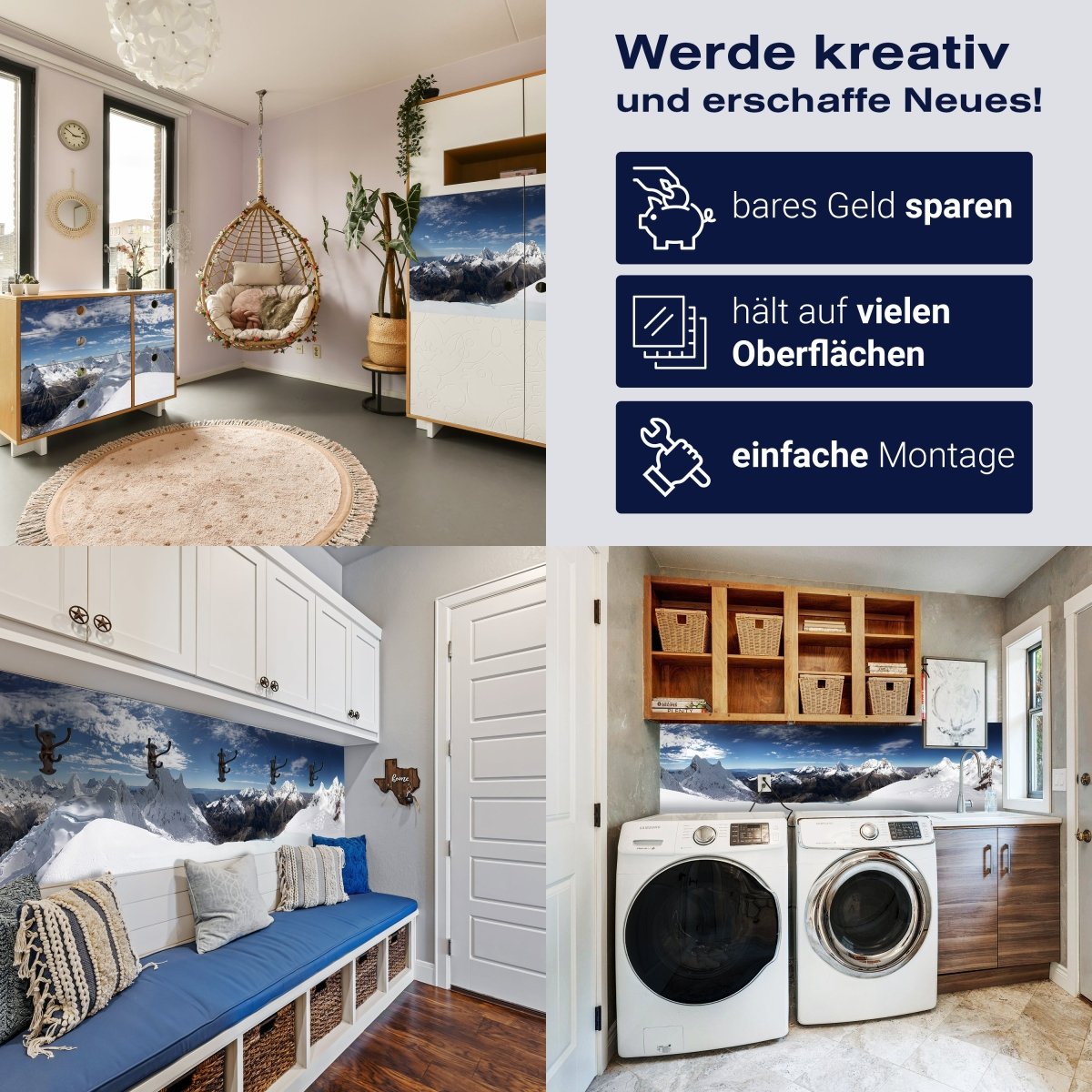 Panorama-Fototapete verschneite Berge M0027 - Bild 7 Panorama-Fototapete verschneite Berge M0027 - Bild 7