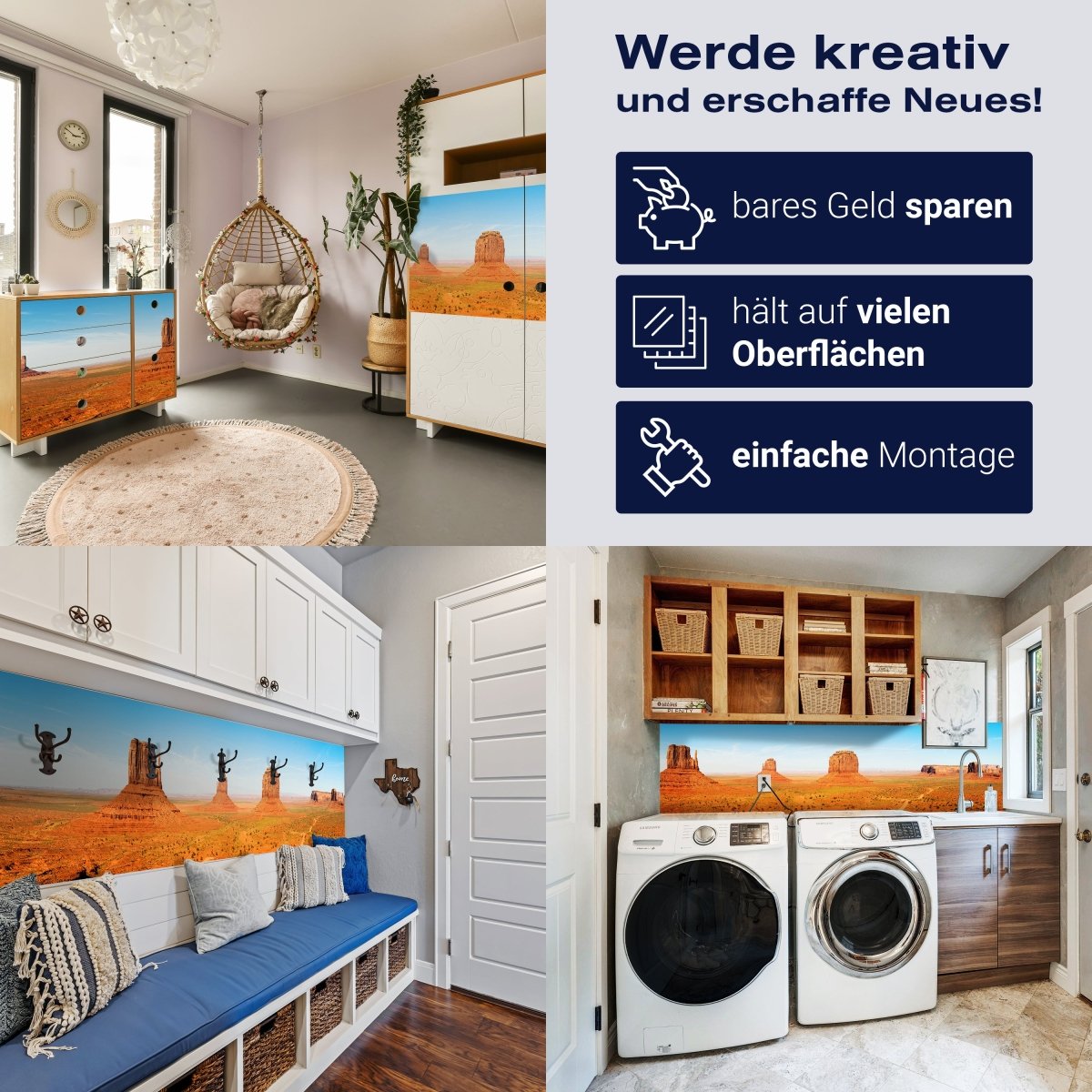 Panorama-Fototapete Monument Valley M0028 - Bild 7 Panorama-Fototapete Monument Valley M0028 - Bild 7