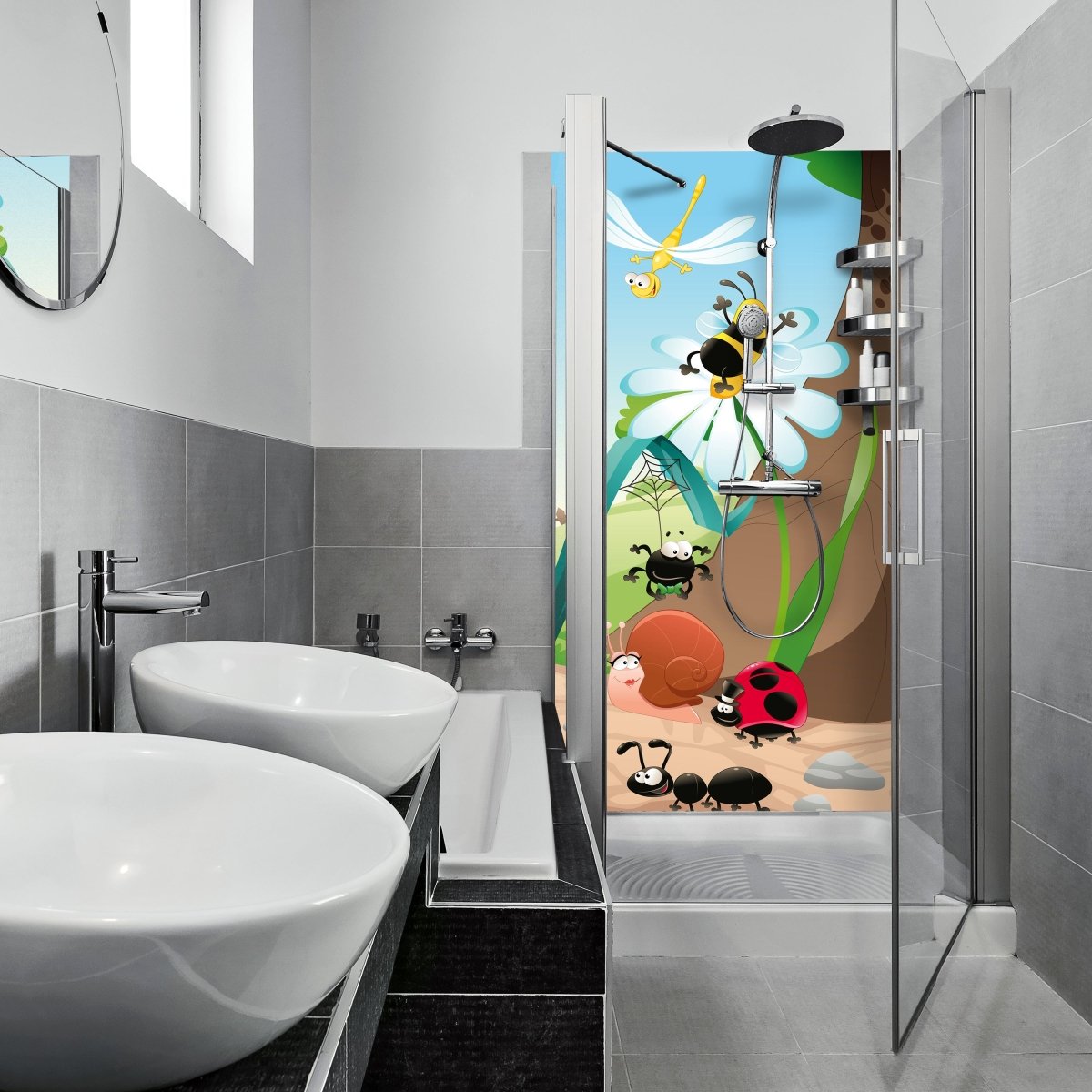 Duschwand Waldinsekten M0031 entdecken - Bild 1 Duschwand Waldinsekten M0031 entdecken - Bild 1