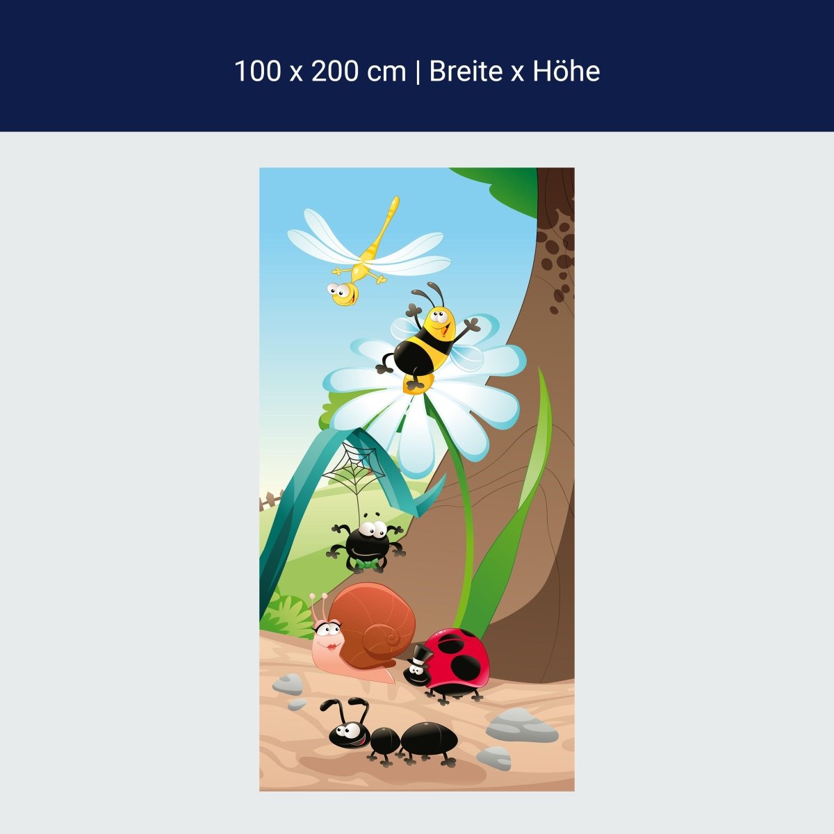 Duschwand Waldinsekten M0031 Duschwand Waldinsekten M0031