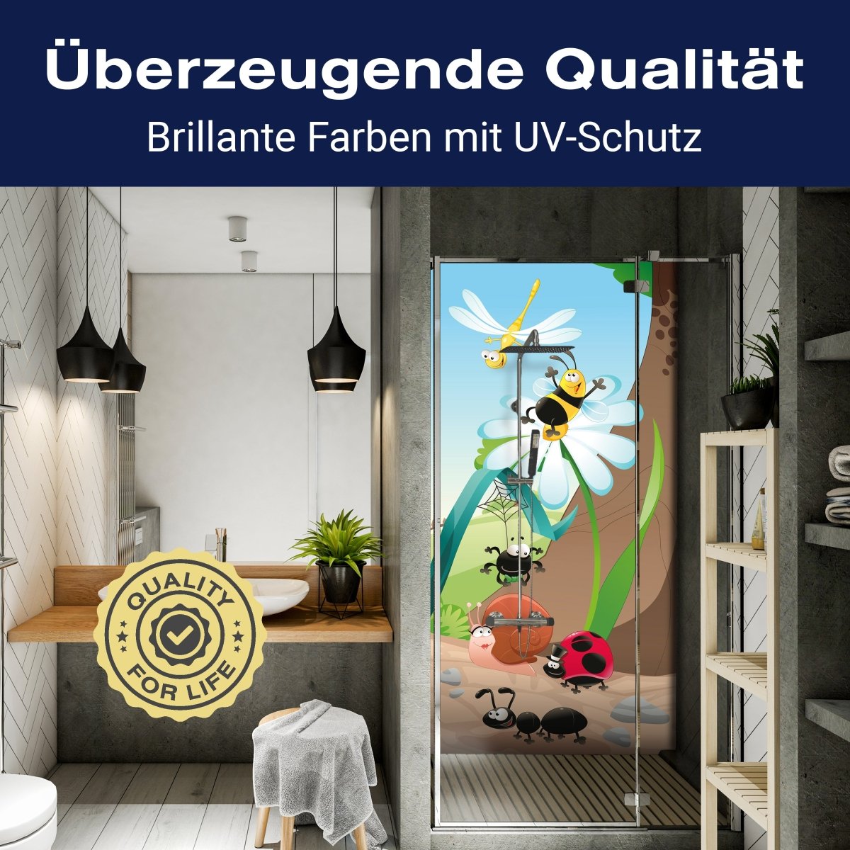 Duschwand Waldinsekten M0031 entdecken - Bild 2 Duschwand Waldinsekten M0031 entdecken - Bild 2