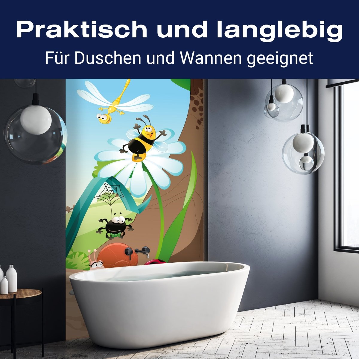 Duschwand Waldinsekten M0031 entdecken - Bild 3 Duschwand Waldinsekten M0031 entdecken - Bild 3