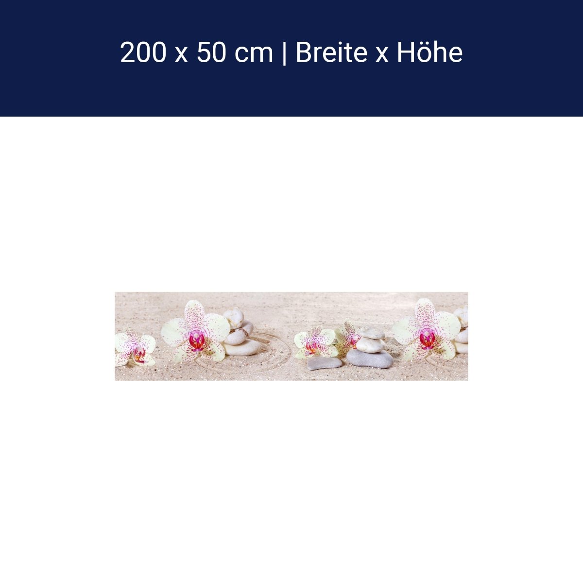 Panorama-Fototapete Zen Orchideen M0031 Panorama-Fototapete Zen Orchideen M0031