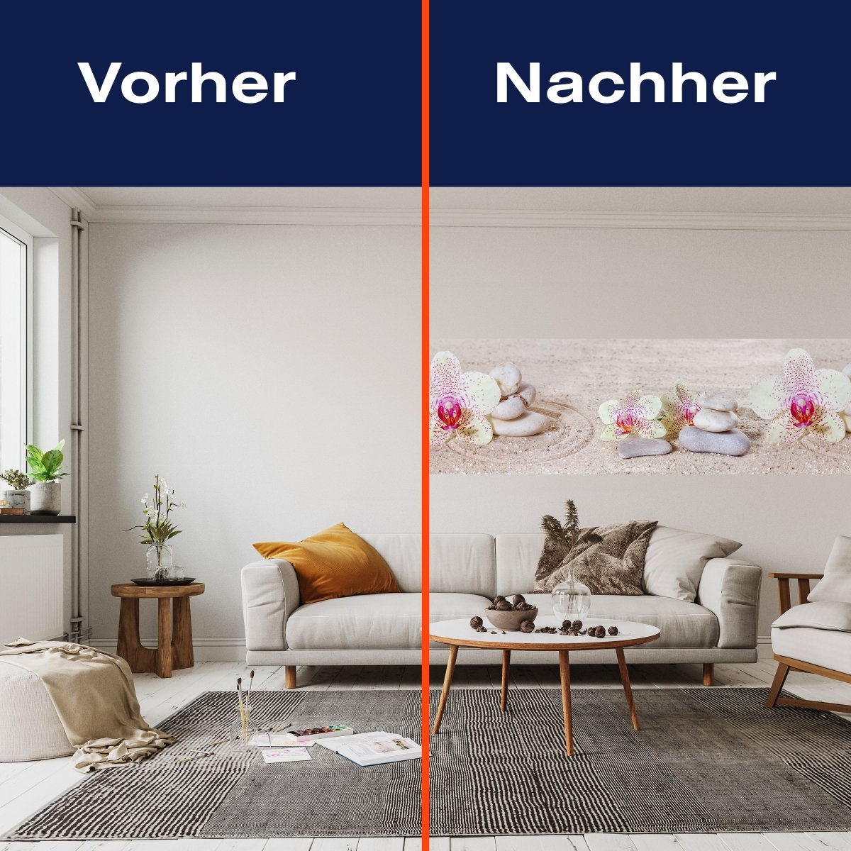 Panorama-Fototapete Zen Orchideen M0031 - Bild 3 Panorama-Fototapete Zen Orchideen M0031 - Bild 3