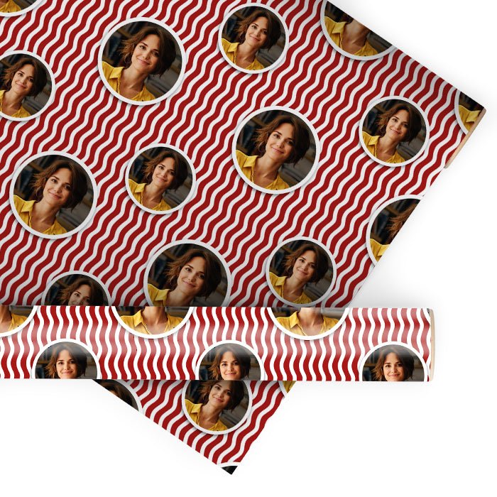 Geschenkpapier personalisiert Geschenkpapier rote Wellen M0032 - Bild 1 Geschenkpapier personalisiert Geschenkpapier rote Wellen M0032 - Bild 1