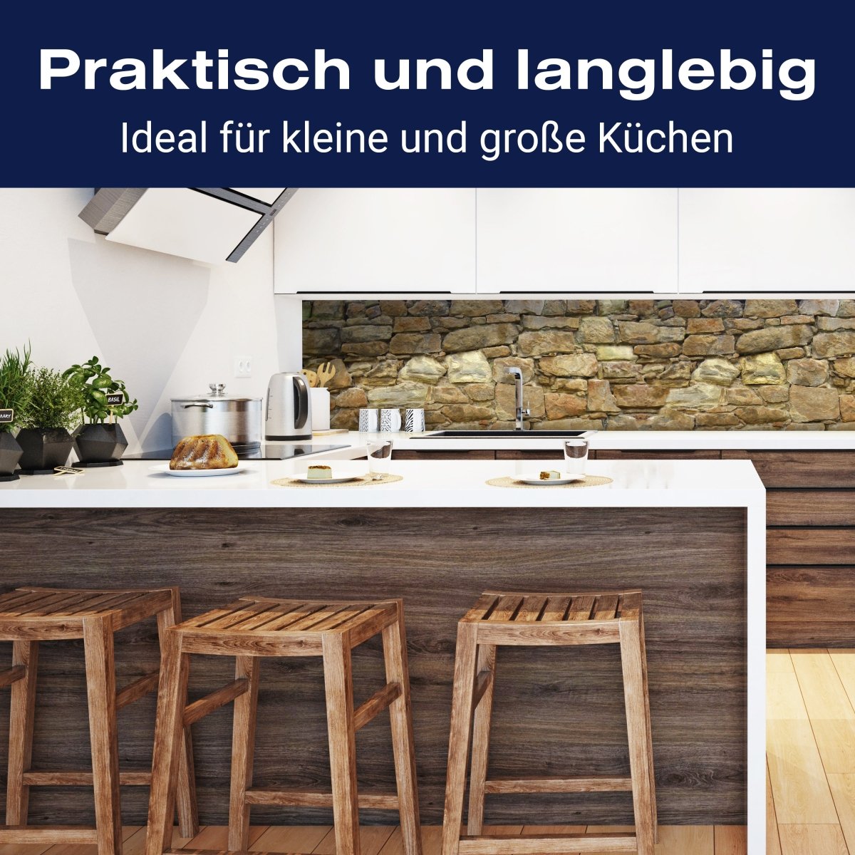 Küchenrückwand Natursteinmauer M0032 entdecken - Bild 3 Küchenrückwand Natursteinmauer M0032 entdecken - Bild 3