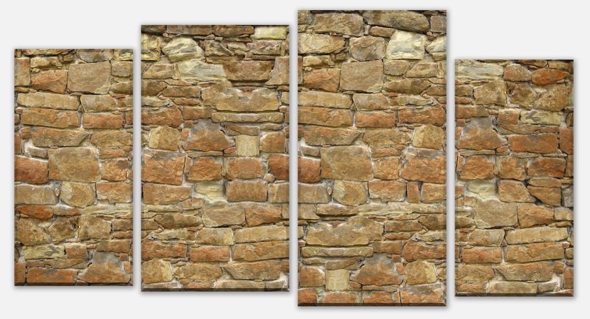 Leinwandbild Mehrteiler Natursteinmauer M0032 Leinwandbild Mehrteiler Natursteinmauer M0032