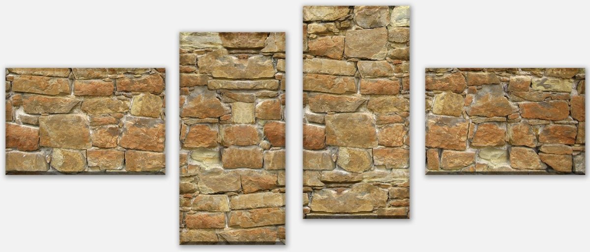 Leinwandbild Mehrteiler Natursteinmauer M0032 Leinwandbild Mehrteiler Natursteinmauer M0032