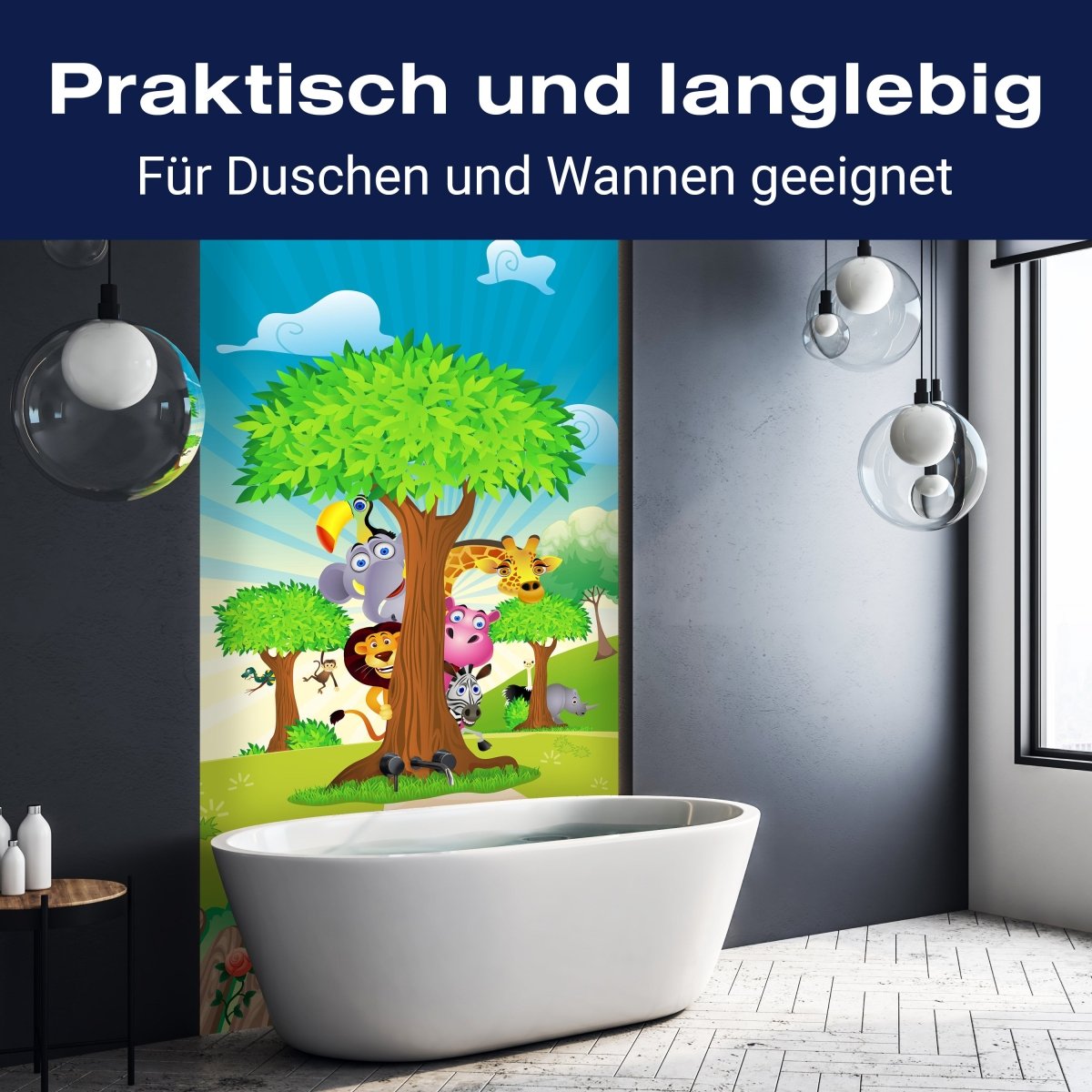 Duschwand Tierbaum M0033 entdecken - Bild 3 Duschwand Tierbaum M0033 entdecken - Bild 3