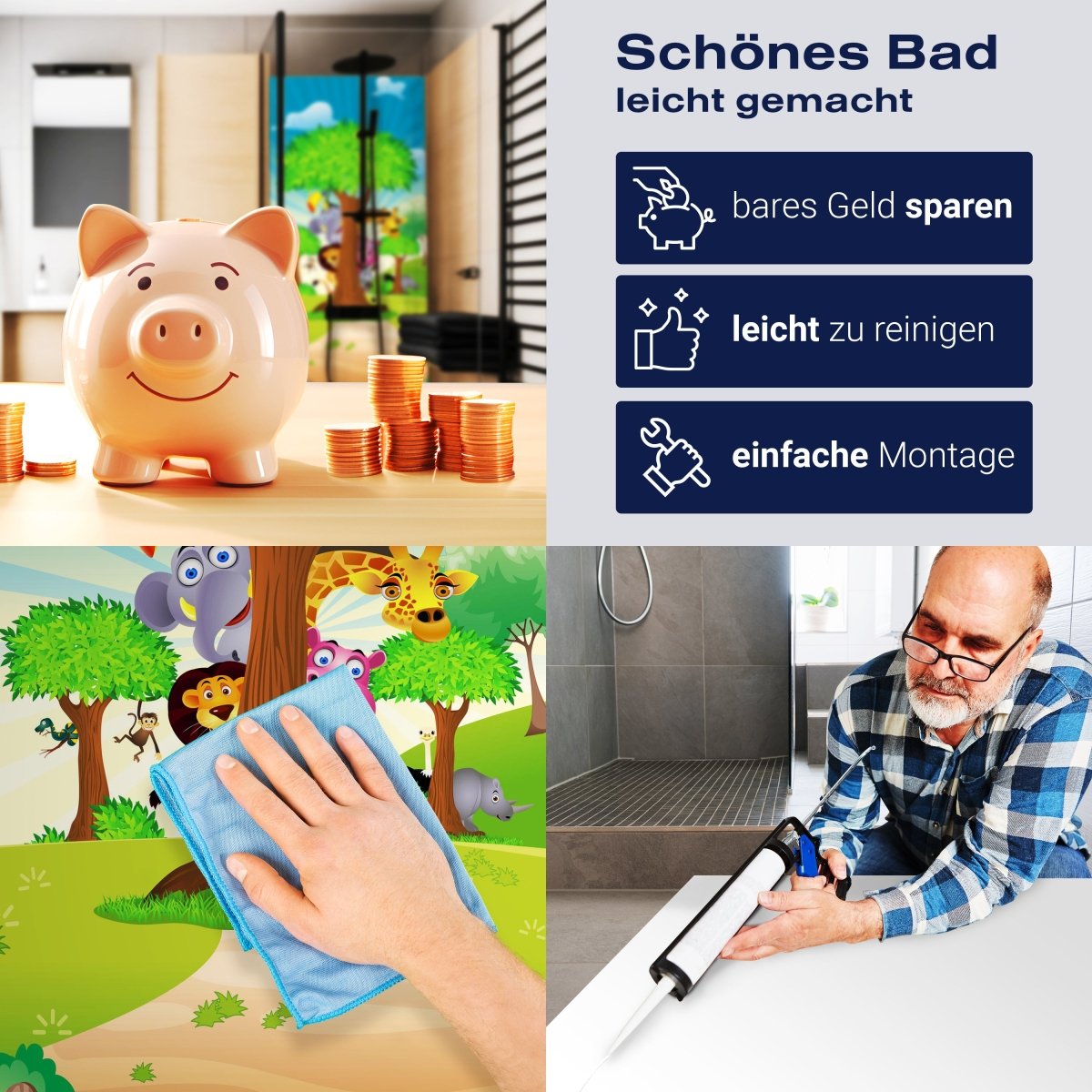 Duschwand Tierbaum M0033 entdecken - Bild 7 Duschwand Tierbaum M0033 entdecken - Bild 7