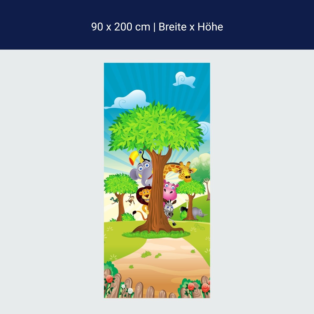 Duschwand Tierbaum M0033 Duschwand Tierbaum M0033