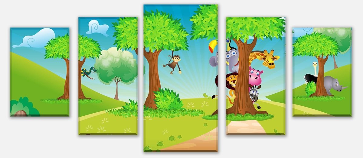 Leinwandbild Mehrteiler Tierbaum M0033 entdecken - Bild 1 Leinwandbild Mehrteiler Tierbaum M0033 entdecken - Bild 1