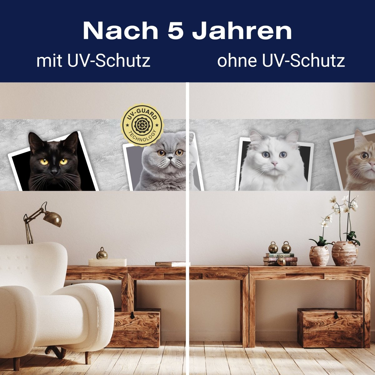 Panorama-Fototapete Katzen Collage M0034 - Bild 9 Panorama-Fototapete Katzen Collage M0034 - Bild 9